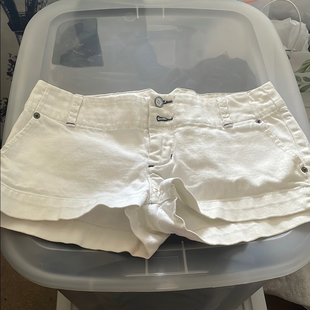American Eagle Outfitters White Jean Shorts